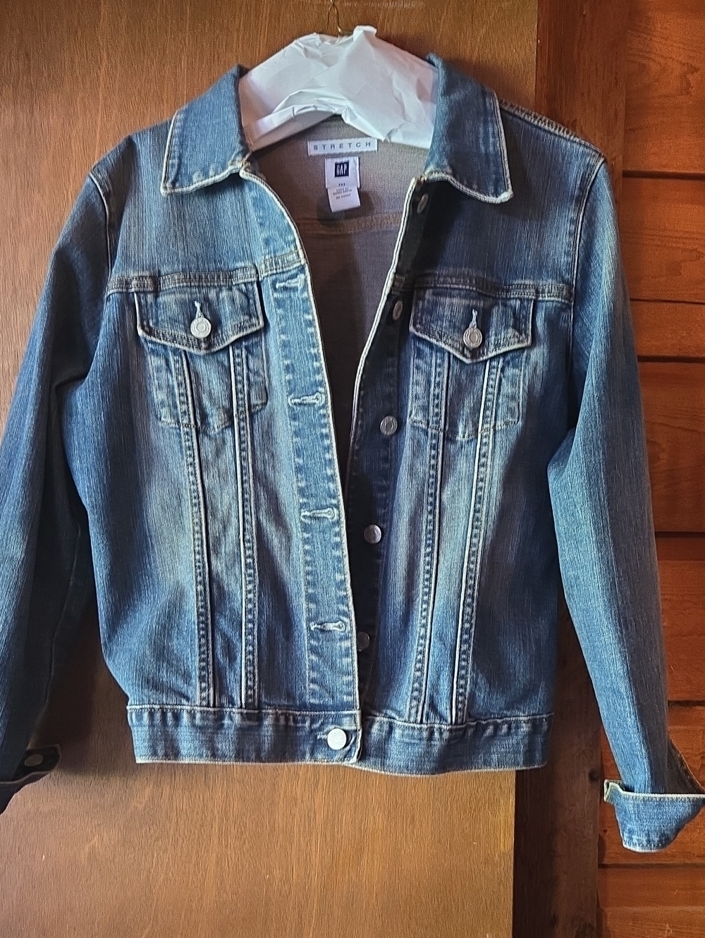 GAP Washed Blue Stretch Denim Jacket
